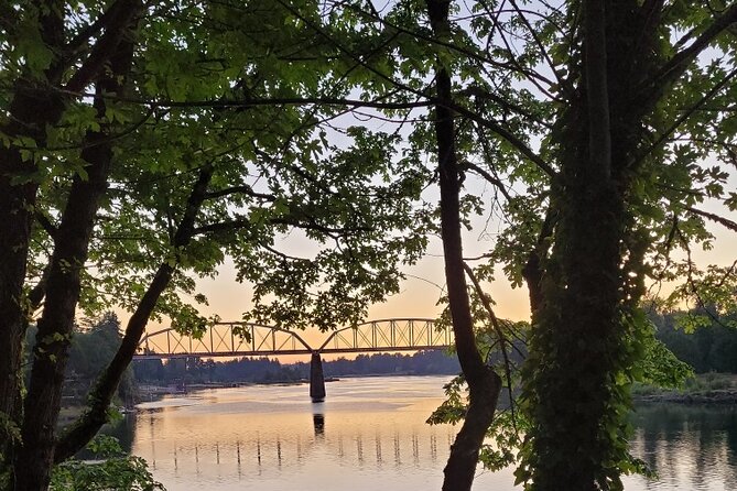 2-Hour Sunset River Cruise on the Stunning Willamette River - The Bridge Run: White Stag Sign and Steel Bridge