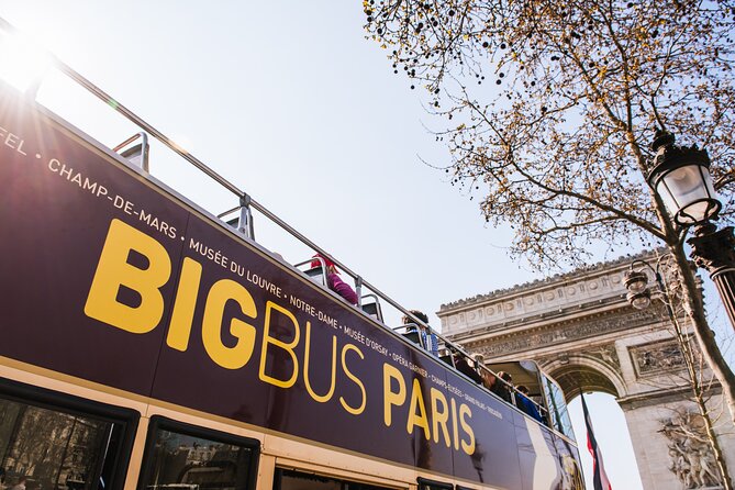 Arc de Triomphe, Hop-On Hop-Off Bus and optional River Cruise - Arc de Triomphe Rooftop Access and Self-Guided Pace