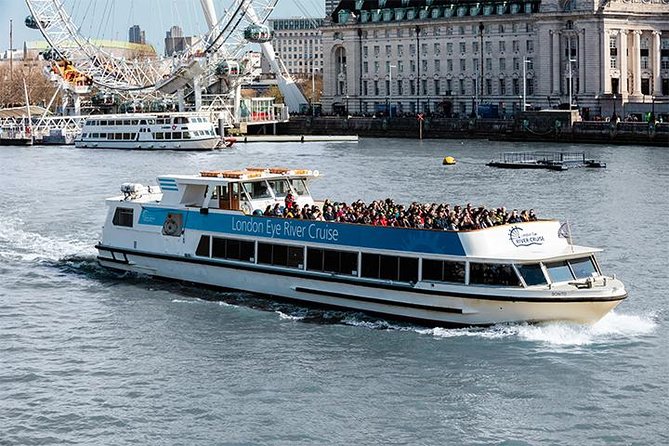 London Eye River Cruise and London Eye Ticket Option - River Cruise details: covered boat, virtual maps, and landmark narration