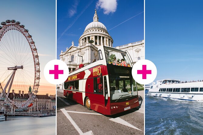 London Eye Ticket, Big Bus Hop-on Hop-Off Tour & River Cruise - What You’re Paying For With This $82.38 Combo