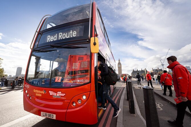 London Tour Hop-on Hop-off Bus with Optional Thames River cruise - Westminster and Buckingham: Big Ben, Westminster Pier, and Royal Stops