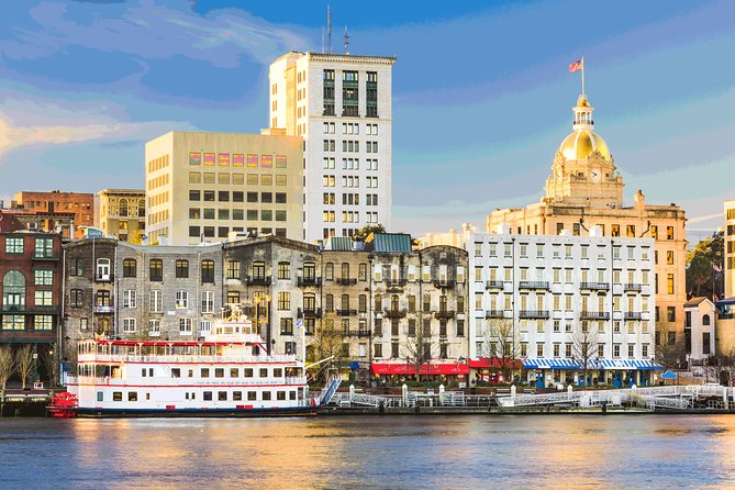 Savannah Land & Sea Combo: City Sightseeing Trolley Tour with Riverboat Cruise - Savannah Riverboat cruise: port stories, skyline views, and Old Fort Jackson