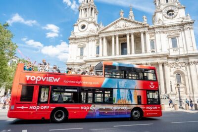 TopView® 24 Hr Hop on Hop off Bus Tour with River Cruise & Walks - Your Route Network: Landmarks, Park and Palace, and London Lights